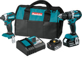 Makita XT269T Combination Tool Kit, Battery Included, 5 Ah, 18 V, Lithium-Ion, 2/PK